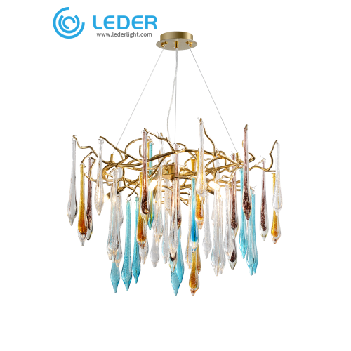 Candelabros comerciales con cuentas de colores LEDER