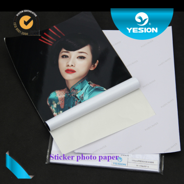 China promotion sticker paper/inkjet photo sticker paper glossy photo paper