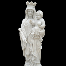 Hand Carve High Quality Marble Mother Mary Kneel Statue For Sale