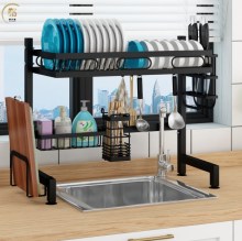 Black Dish Rack Over Sink - Dish Drainer Rack