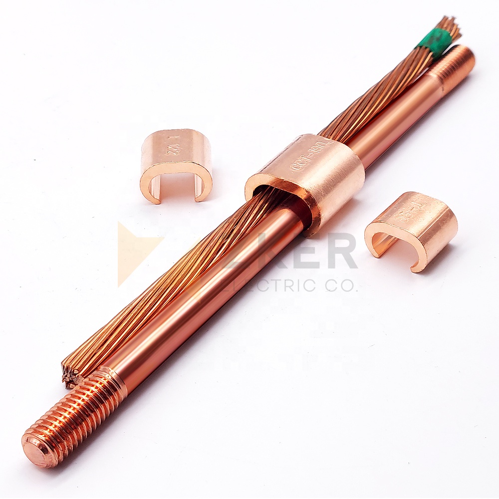 High quality ground clamp brass,cable clamp,Ground rod clamp for earthing and lightning protection system
