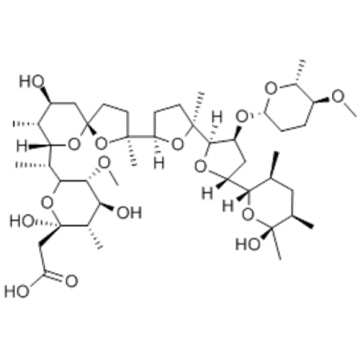 2H-Pyran-2-essigsäure, Tetrahydro-2,4-dihydroxy-6 - [(1R) -1 - [(2S, 5R, 7S, 8R, 9S) -9-hydroxy-2,8-dimethyl-2 - [(2S, 2&#39;R, 3&#39;S, 5R, 5&#39;R) -octahydro-2-methyl-5 &#39;- [(2S, 3S, 5R, 6S) -tetrahydro-6-hydroxy-3,5,6- Trimethyl-2H-pyran-2-yl] -3 &