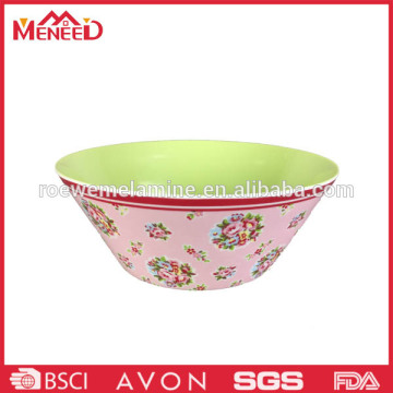 V shape food grade flower melamine bowls