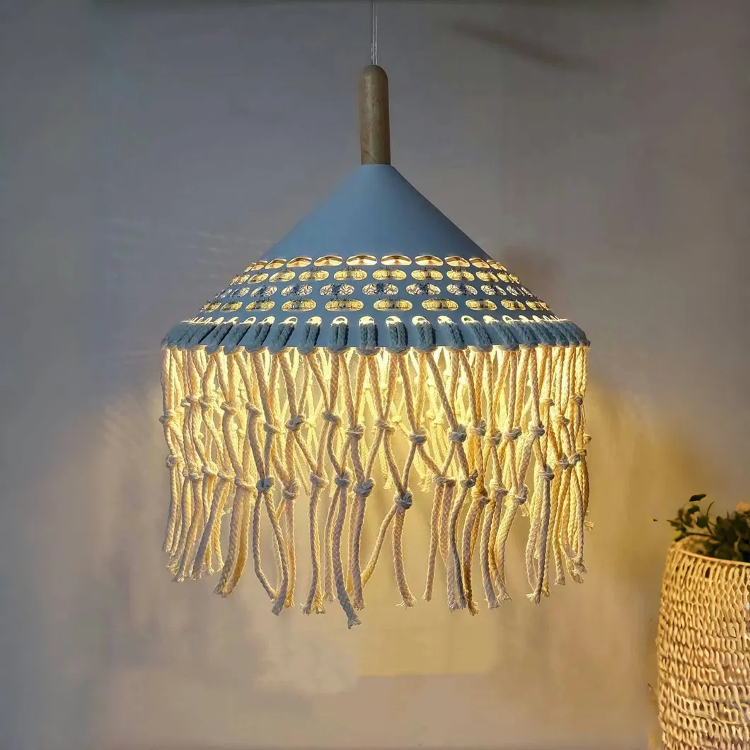 Eco-Friendly Woven Jute Pendant Light for Stylish Hallway Decorations