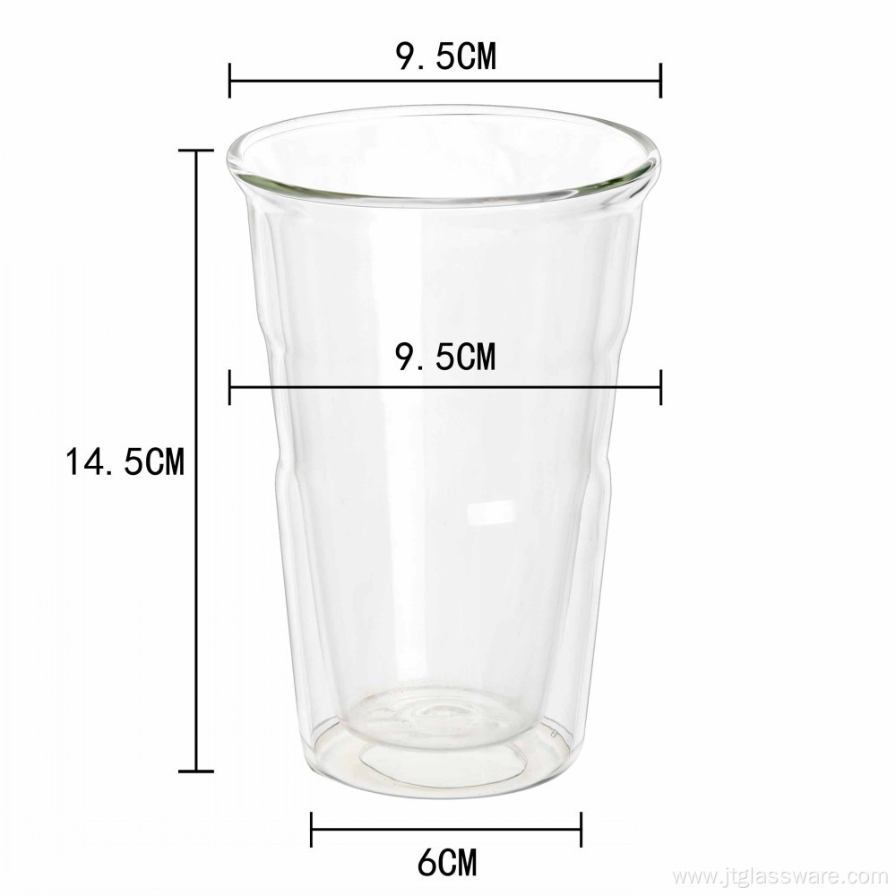 Good Quality Two Wall Glass Cup