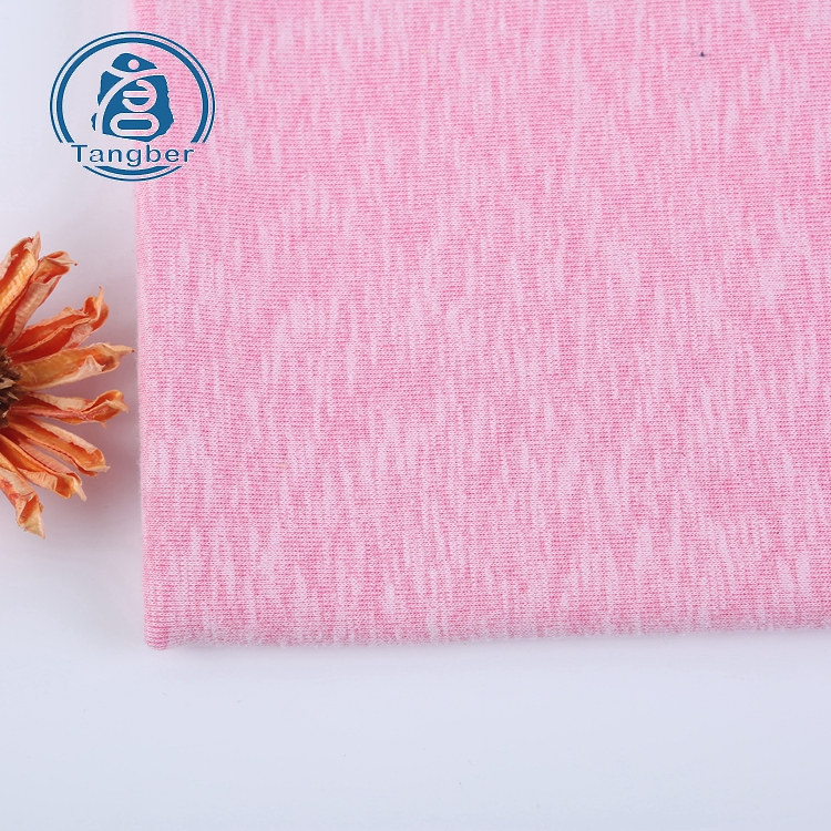 Trade assurance pink color cationic polyester interlock stretch fabric for dress