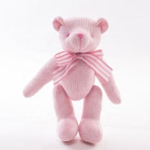 Knitted toy Handmade teddy bear Stuffed Crochet Doll