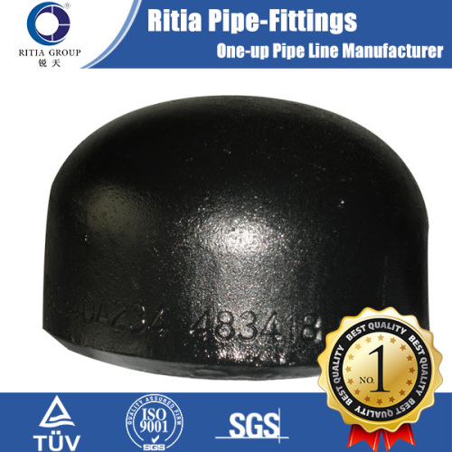 sch80 ansi b16.9 carbon steel black caps