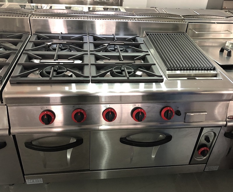 Free Standing Heavy Duty Kitchen Gas Range/4 Burner Gas Cooking Range with Oven