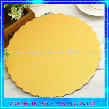 2mm Thickness Gold Scalloped 26 Inch Cake Base