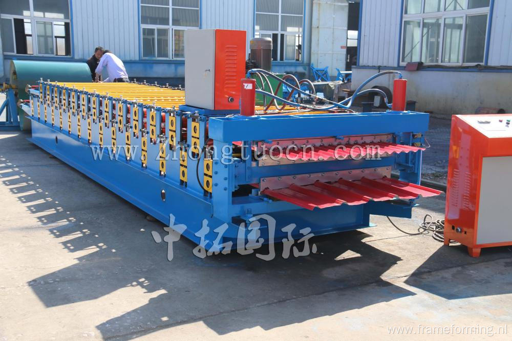 ZT-004-037 Double Layer Roofing Panel Roll Forming Machine