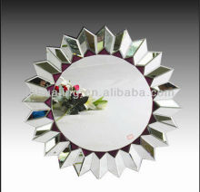 Purple and Silver Color Mixed Round Sun-shaped Glass Wall Decorative Mirror /Entrance Hall /Sofa Mirror/Dia800mm