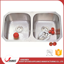 High quality hot sale double bowl undermount insert 304 stainless steel sink