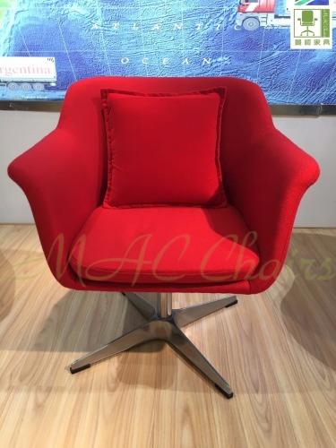 modern red fabric leisure chair /waiting chair for home and office use 4009