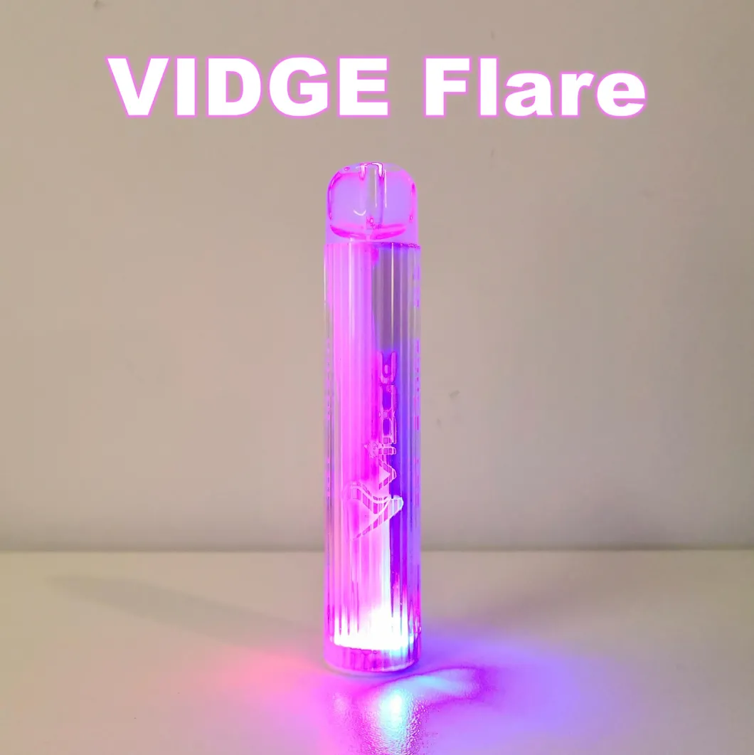 Vidge Flare 800 Puffs Disposable Vape LED Lighting 10 Flavors Ecig