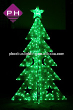 green led 3d motif christmas tree lights