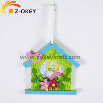 House shape felt photo frame decorations