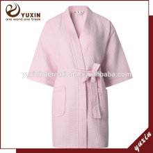 100% cotton bathrobe women waffle robe Cotton Waffle Weave Robes WR1-0004