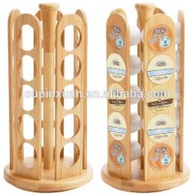 2015 new design bamboo rack for K-cup Coffee Pod Holder difference style Coffee capsules pot holde wholesale