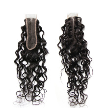 Cheap Cuticle Aligned Original Water Wave Preplucked Deep Long Middle Part 2X6 Kim Kardashian Closures