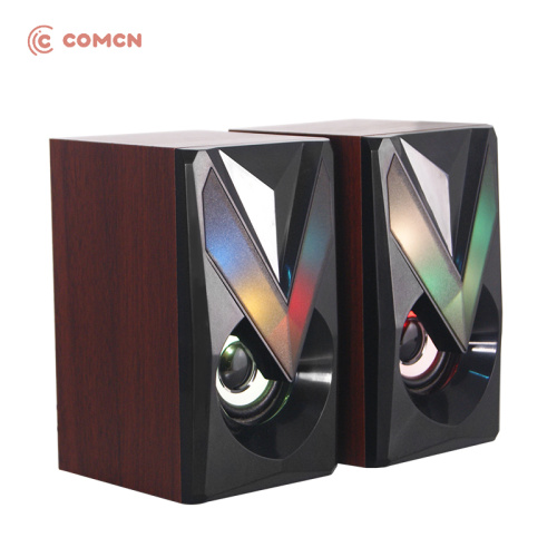 Woofer Small Durable Classic Wooden Speakers