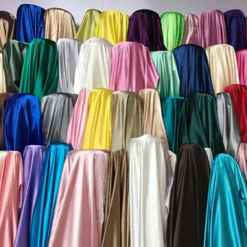 Hot Selling Luxury Shiny Metallic Luster Satin Fabric