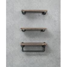 Floating Wall Pipe Shelves Brackets and Towel Rack