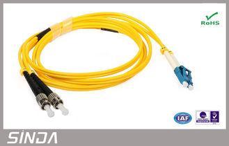 ST To LC Fiber Optic Patch Cord , Singlemode 9 Optical Fibe