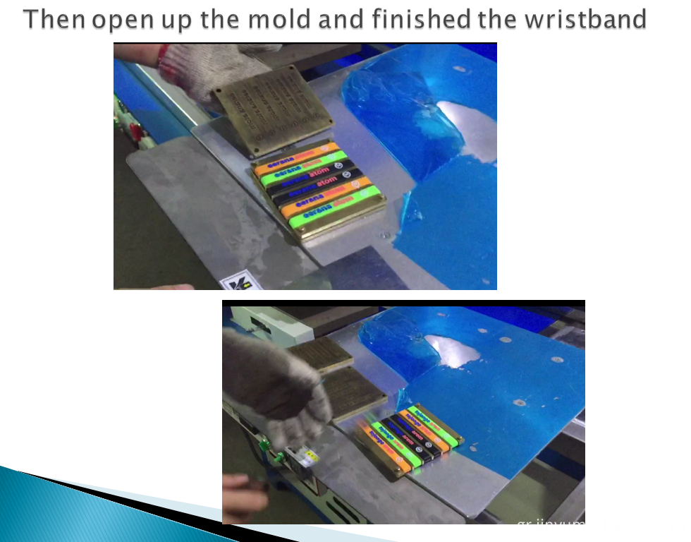 silicone Embossed wristbands making machine