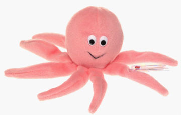 plush octopus, plush toy octopus, pink octopus plush toy