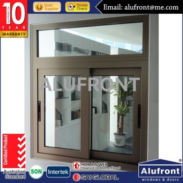 sound proof aluminum sliding window with touch lock