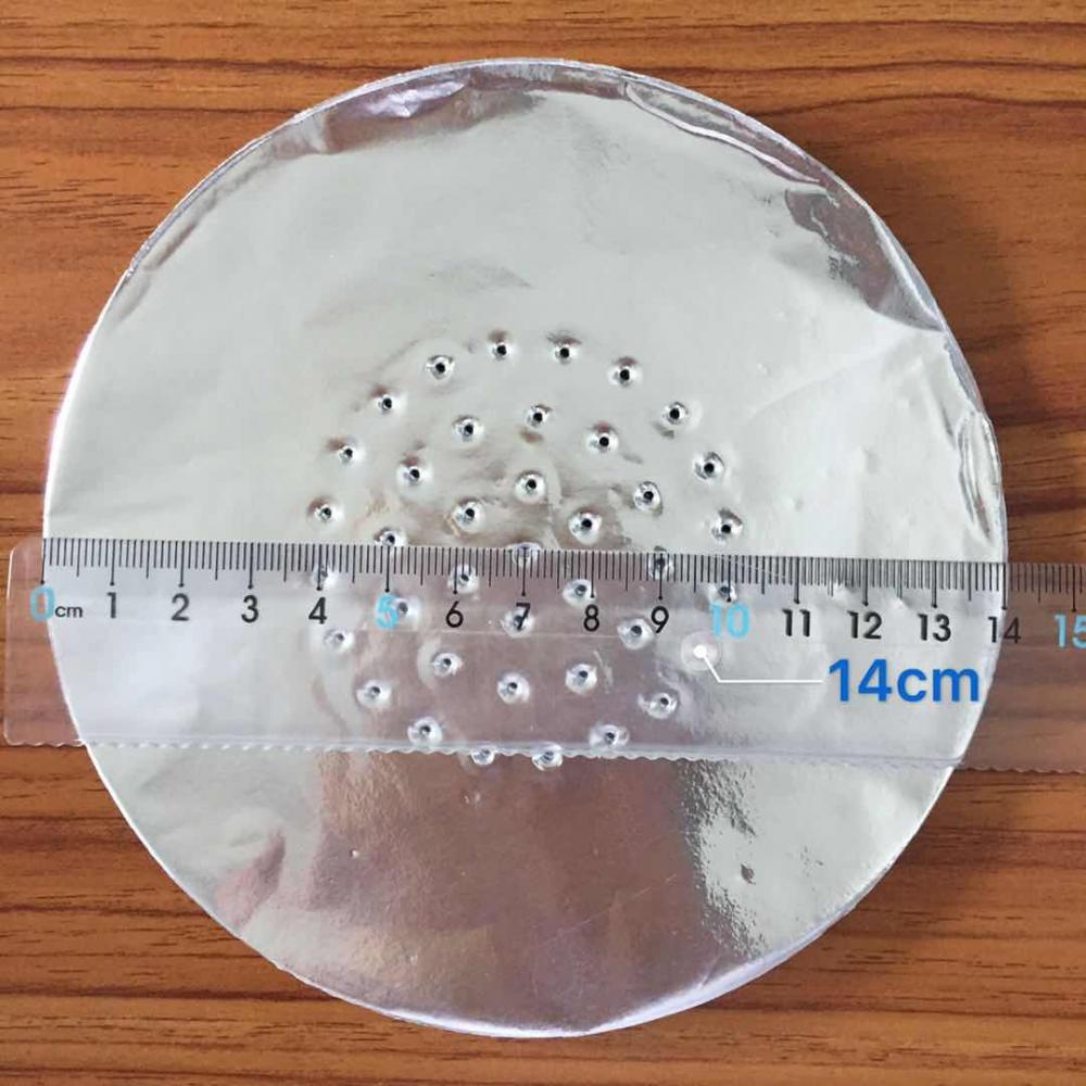 Cercle de taille différente et feuille de shisha de forme carrée