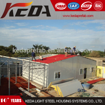 ventilated gable roof prefab restaurant /mess/mess hall/eatery with strong steel structure