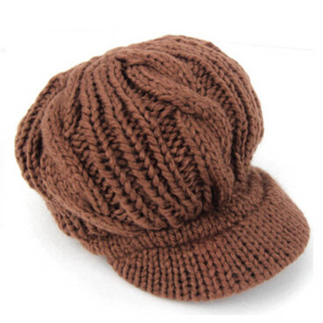 Blank Brim Knitted Beanie  Hat
