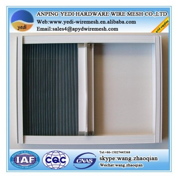 retractable pleated fly screen