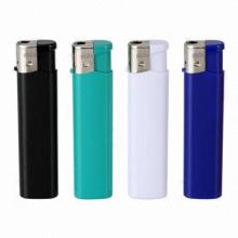 Slim Electronic Disposable Gas Lighters with Flame Adjustable, Disposable or Refillable Available