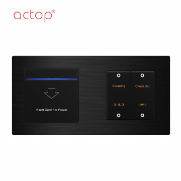 Glass wall switch two gang wall lighting switch