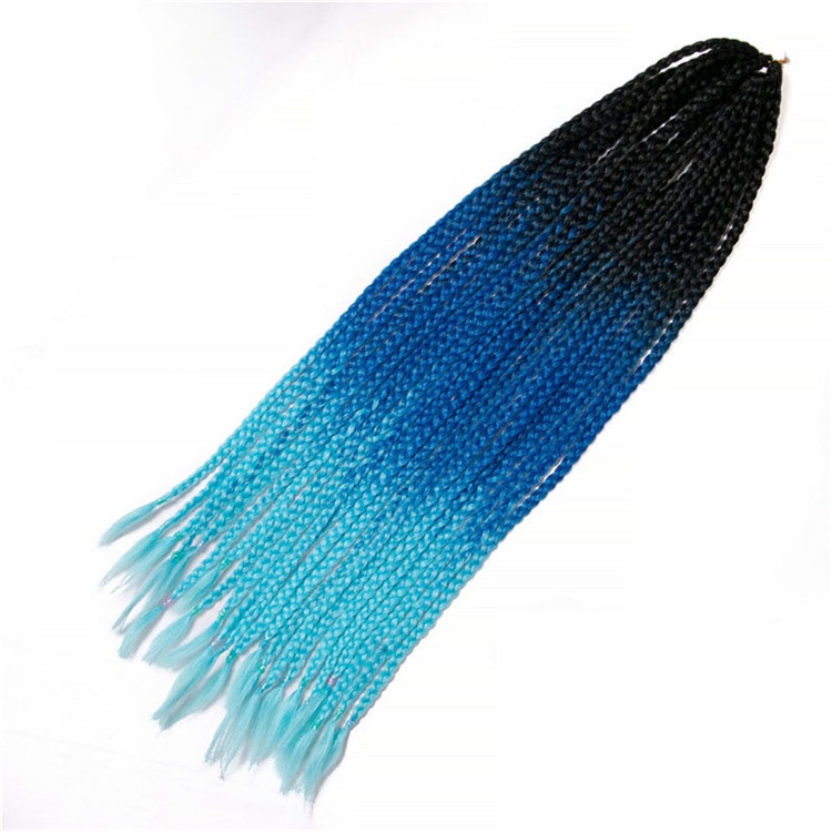 22inch Box Braids with Ends Fan Out Crochet Hair Braids Extension Synthetic Hair Darling Braids Wholesale