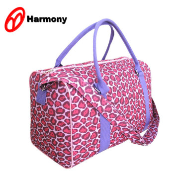 2016 large capacity leopard print lady travel bag