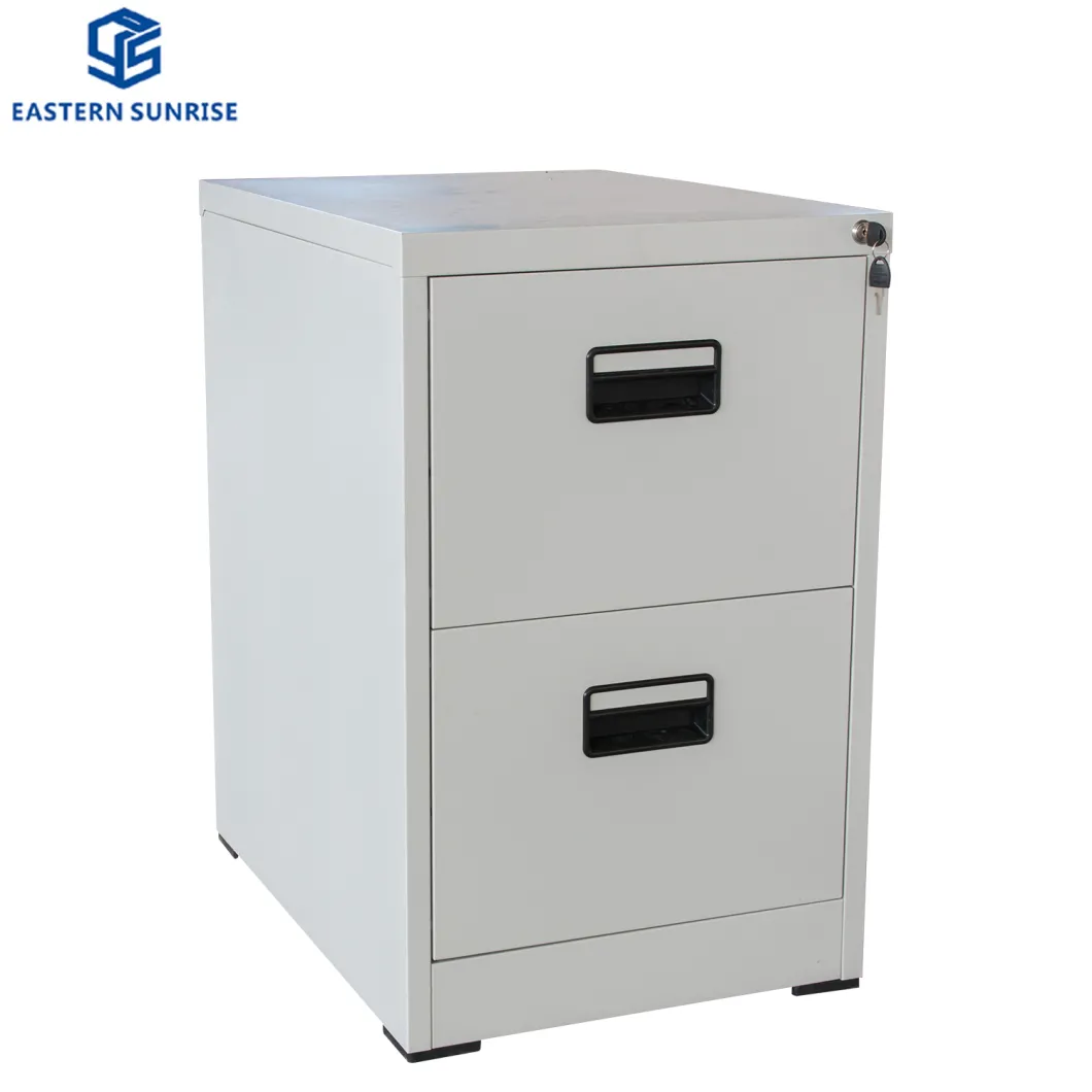 Steel Metal Office Furniture 2 Drawer Storage Vertical Cheap Filing Cabinet