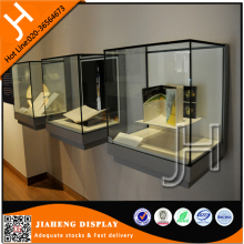 Wall mounted glass museum display cases box
