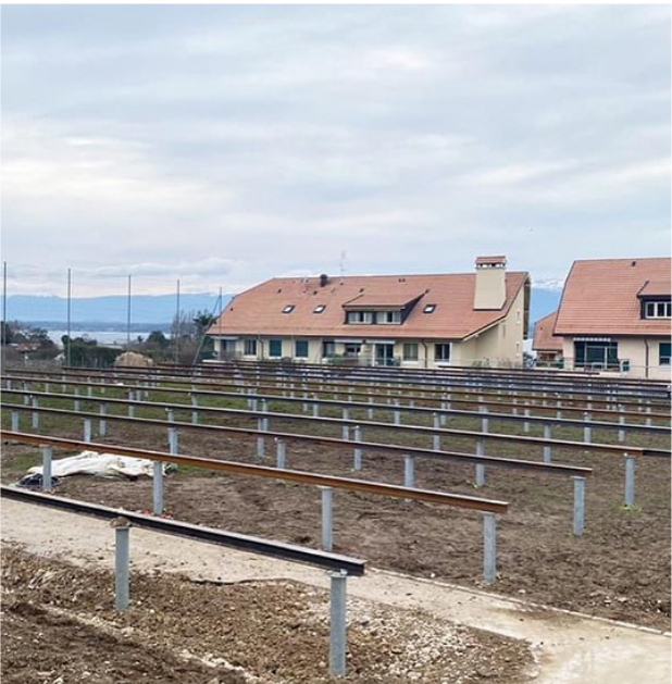 Ancre de vis de sol à lame unique pour l'énergie solaire