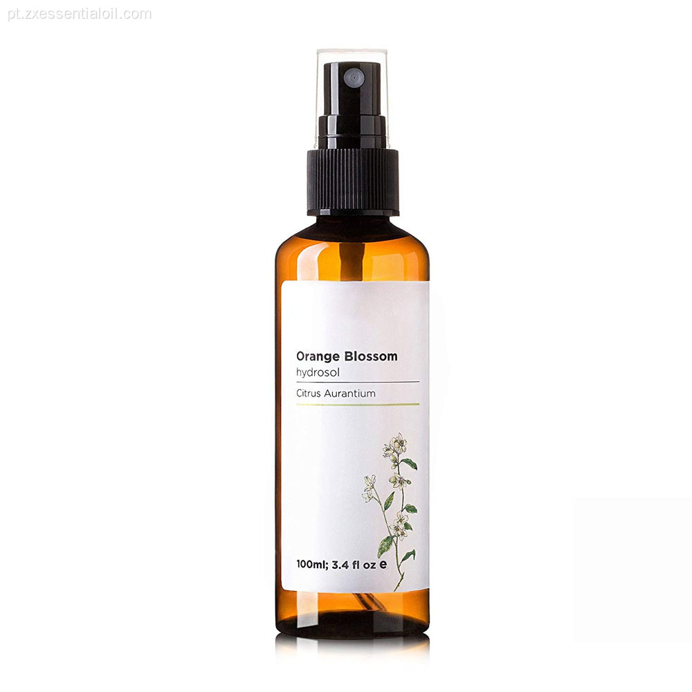 Orange blosson neroli hydrosol água para toner facial