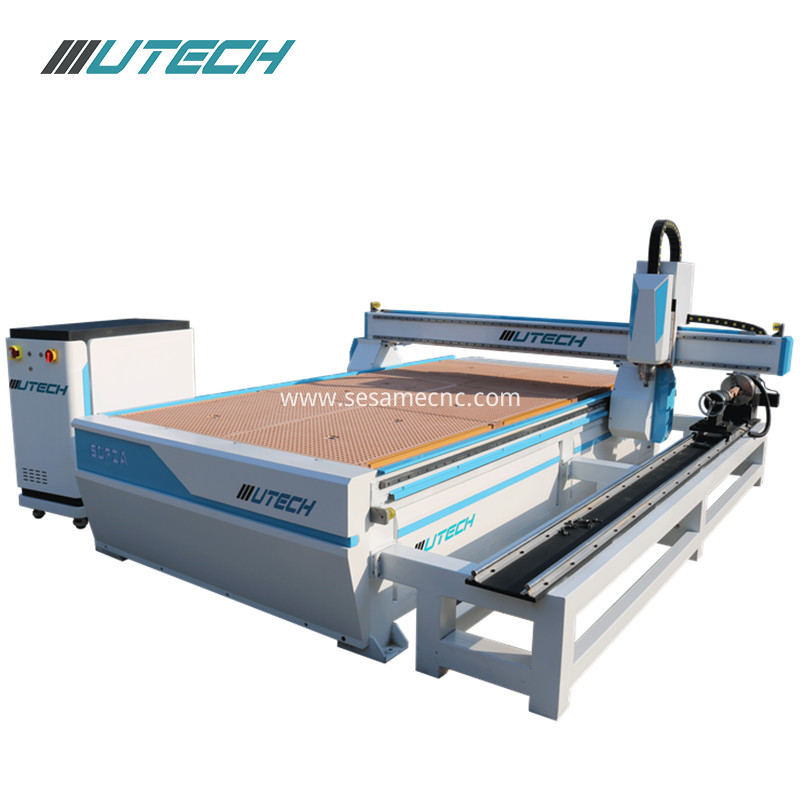 4 axis cnc router with rotary