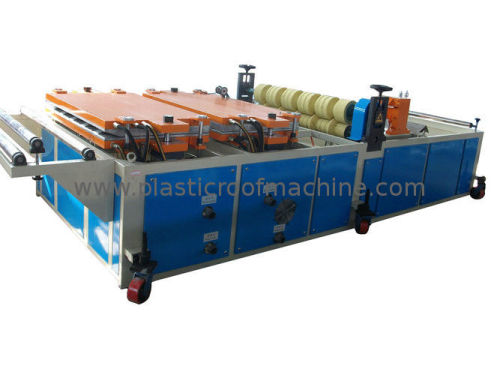 Pvc Foamed Roofing Sheet Extruding Machine , Trapezoidal Plastic Tile Roll Forming Line