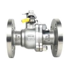 CF8 stainless steel flanged ball valve