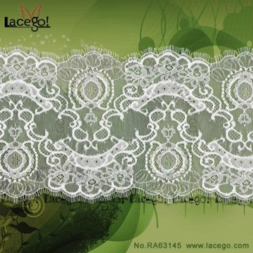 White organza lace for wedding dress