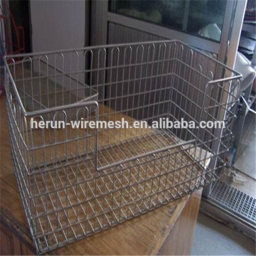 Foldable wire mesh container/ metal wire mesh container