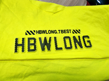 Two Workstation Embossing Logo Machine on T-shirt