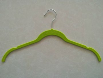 Green Velvet Shirt Hanger with Indent
